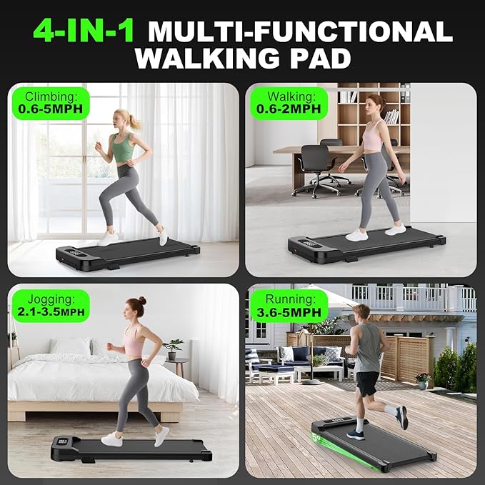 Caminadora Eléctrica Plegable con Inclinación 2.5HP Color Em miniatura 3