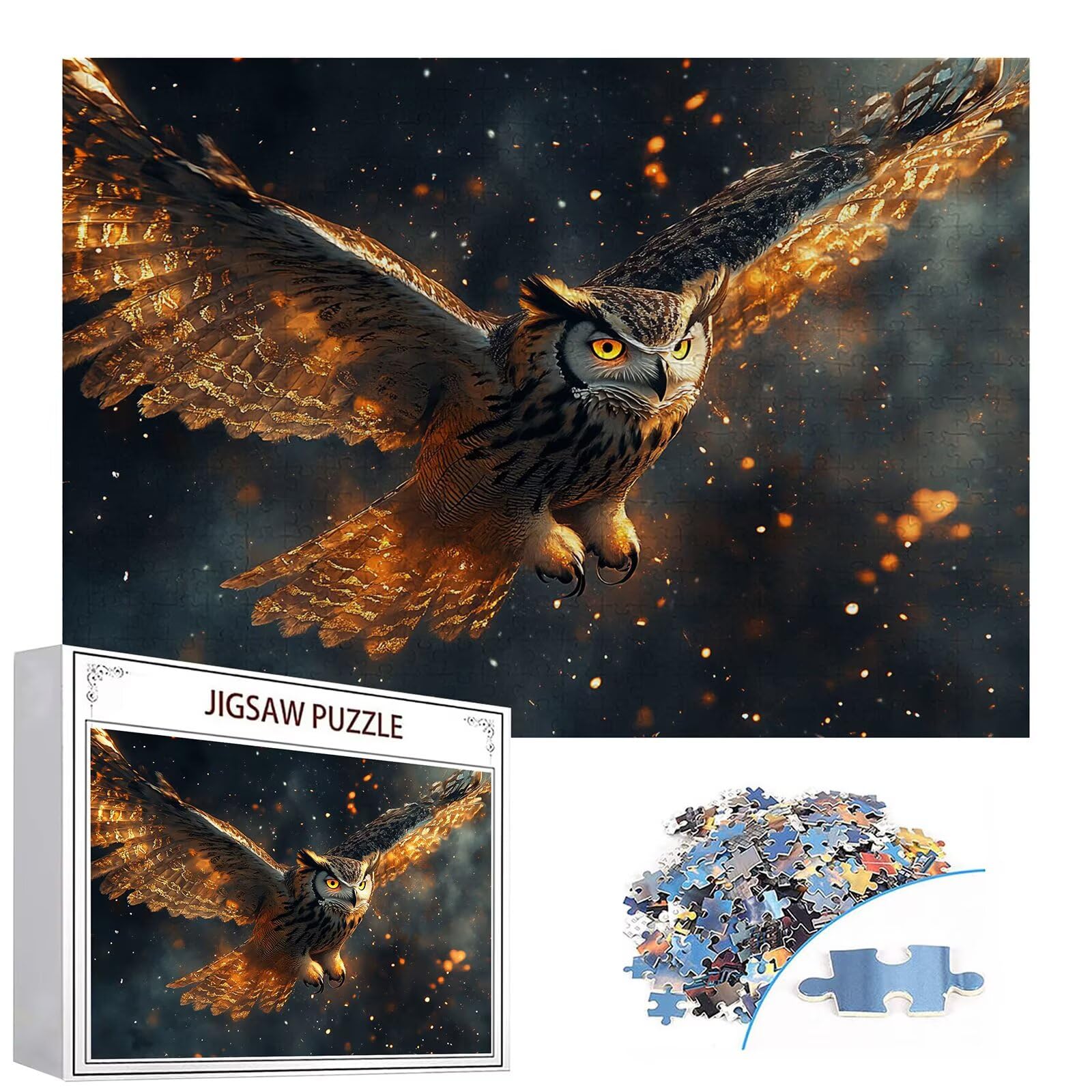 Puzzle 3000 elementów orzeł puzzle dla dorosłych ptak 122 x 81 cm Unikalne rzemiosło klasyczne 3D drewniane układanka do rodzinnych gier aktywnych, układanka do samodzielnego wykonania nawet do