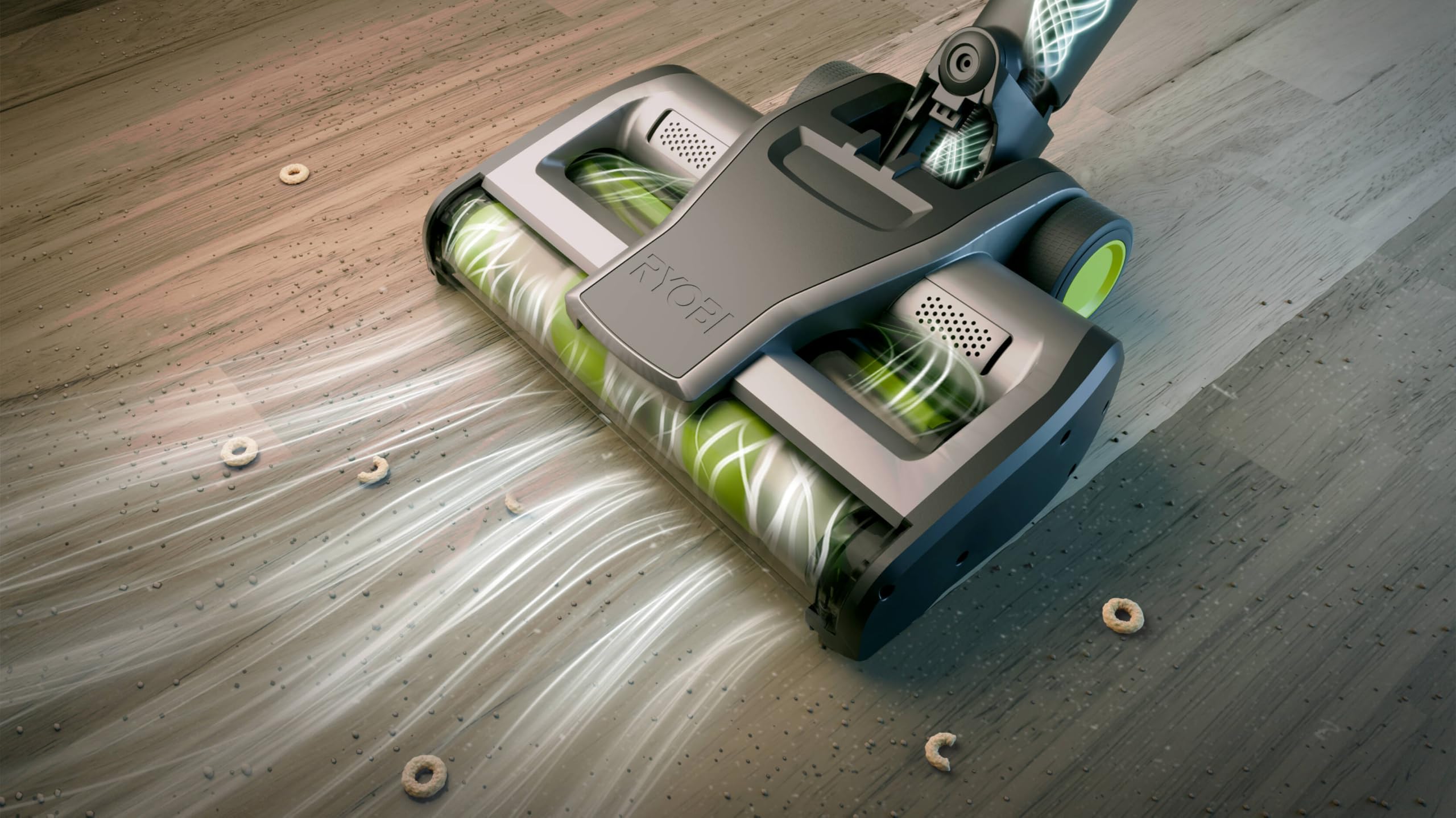 RYOBI RASV18BL-0 Aspirapolvere Senza Fili 18V ONE+™ con Motore Brushless, Potenza di Aspirazione 135 Air Watt, Tecnologia Anti-Groviglio, Batteria Non inclusa