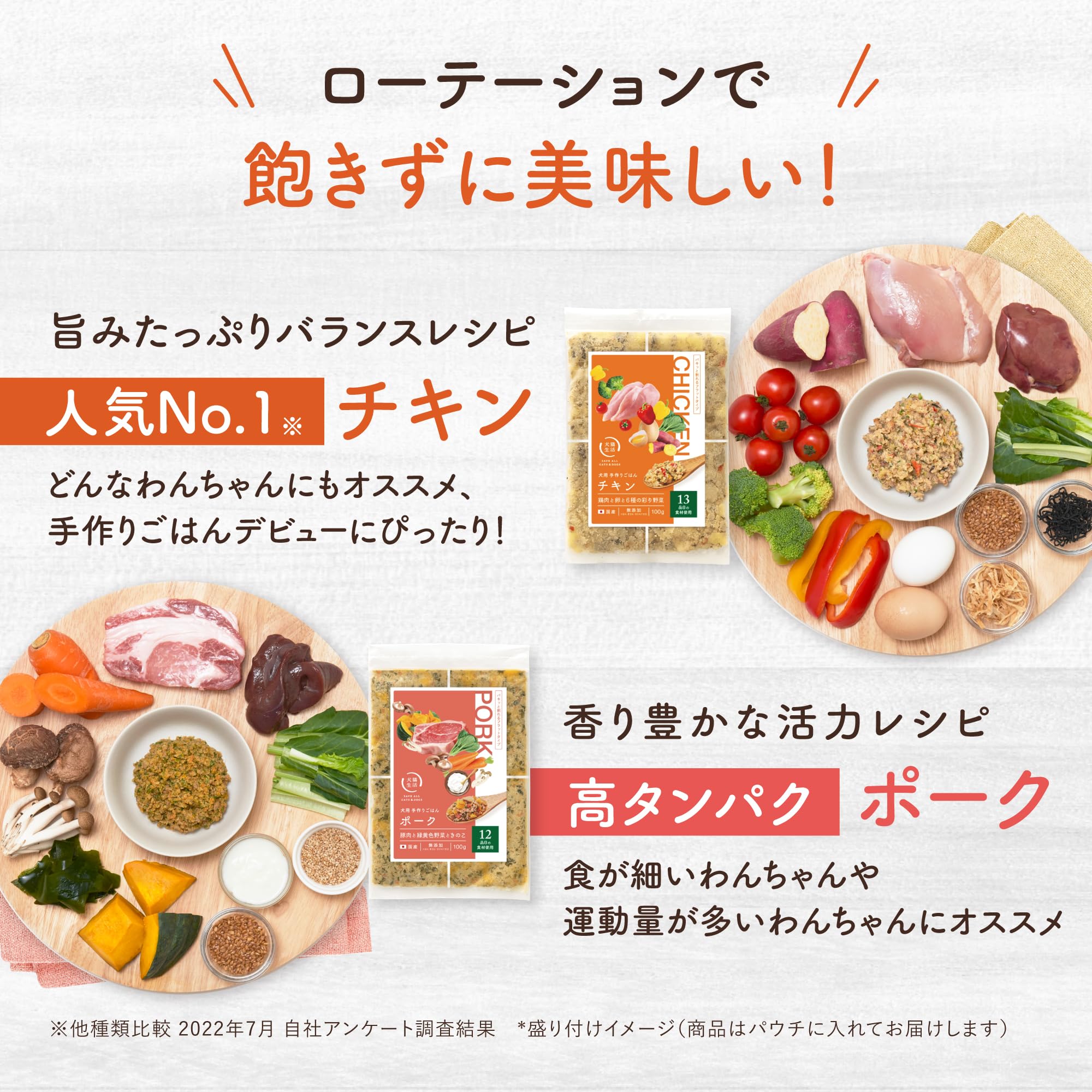 Amazon.co.jp: [犬猫生活] 犬用手作りごはんフラット ウェットフード全