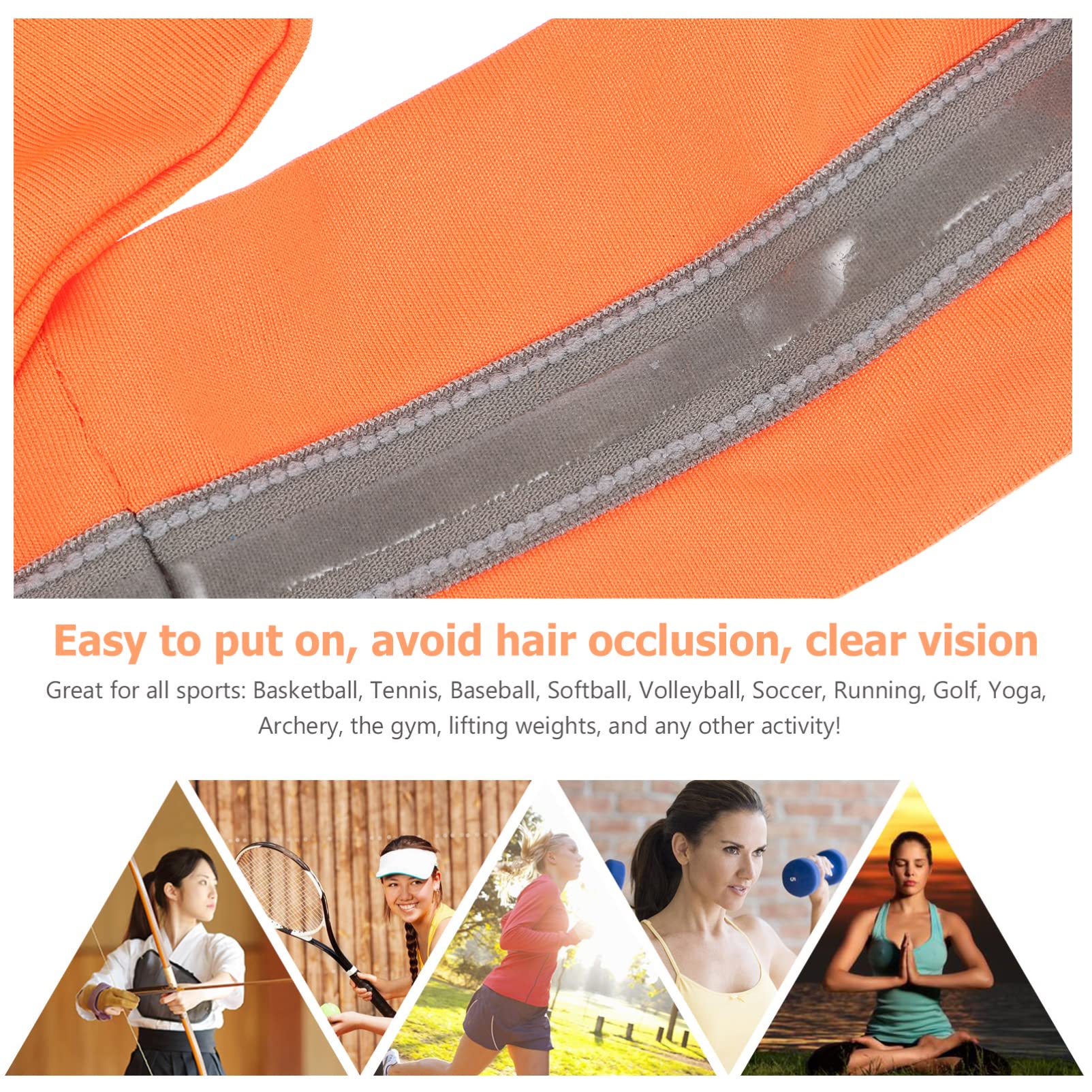 GALPADA 4 Pièces Bandeau de Bandeaux pour Hommes Bandeau pour Bandeau de Bandeau de Course Bandeaux