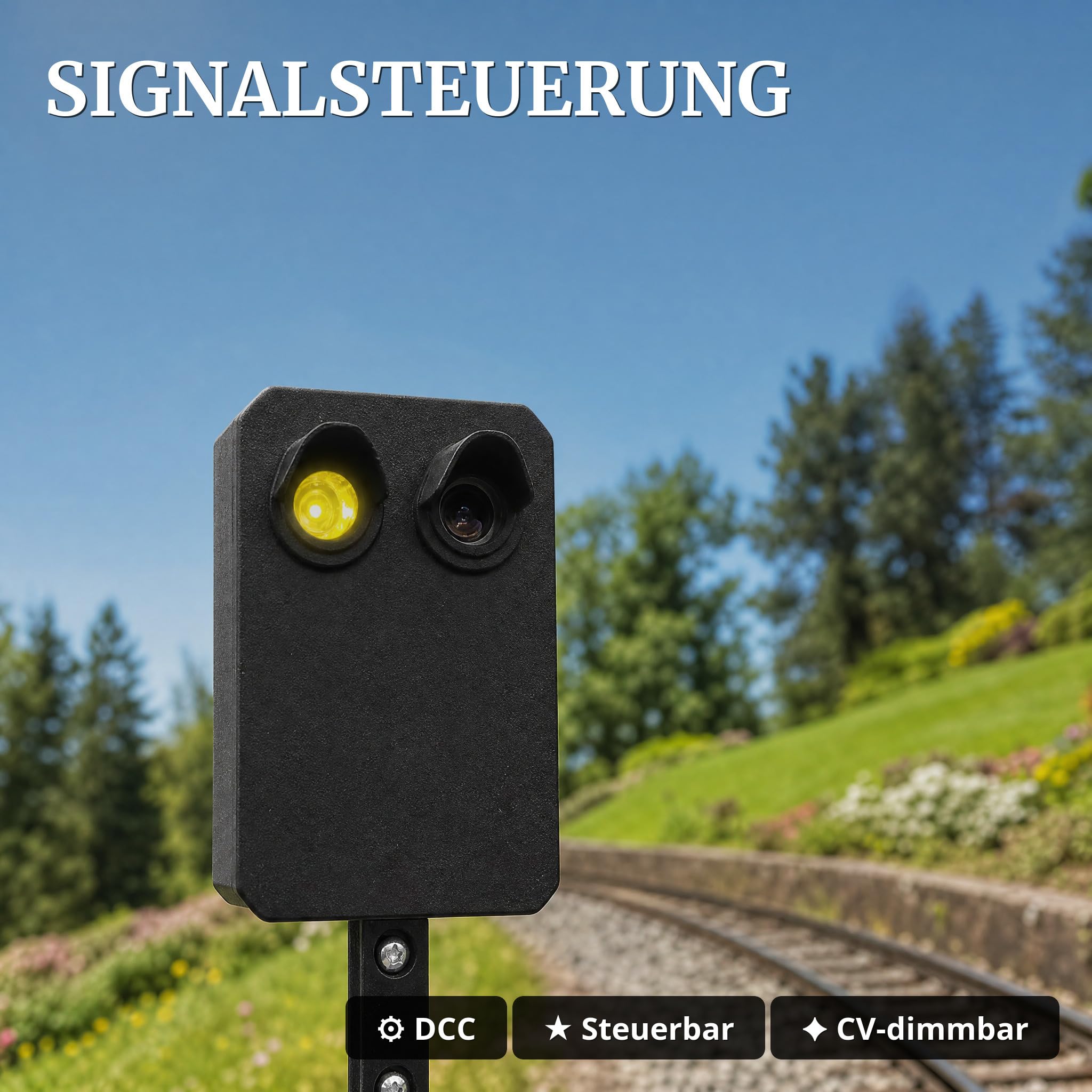 Lichtsignal Typ HL Vorsignal für Spur G analog / digital mit