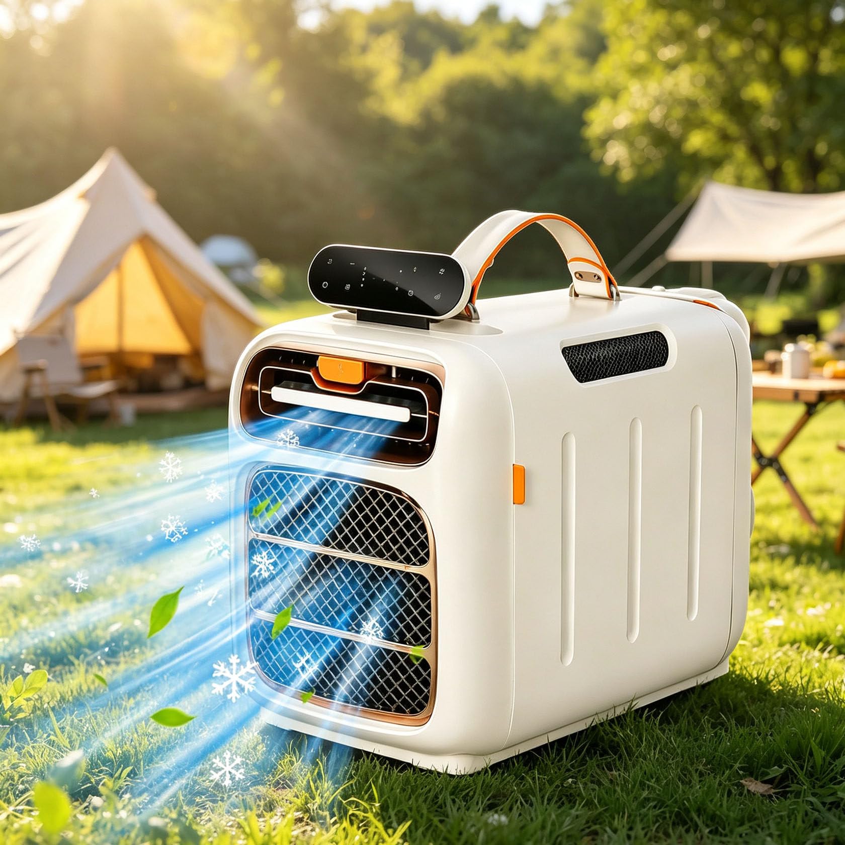 Portable Camping Air Conditioner, 420w Quiet Mobile Air Conditioning