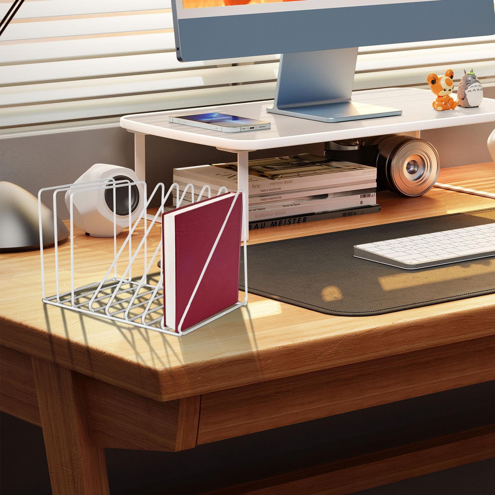 ◆専用◆本棚 ブックラック Amazon.co.jp: アイアンフォルダースタンド、8スロット本棚