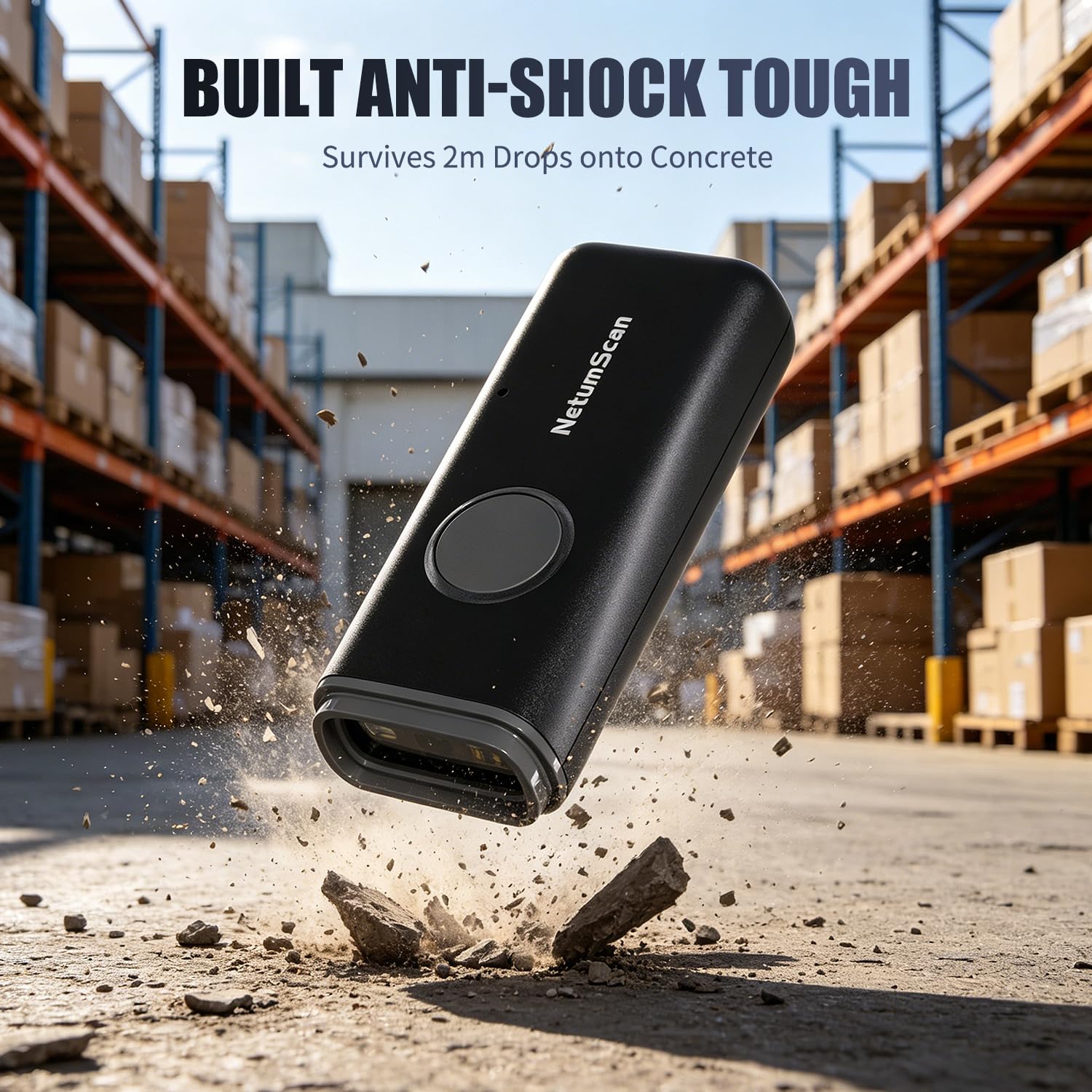 NetumScan Scanner portatile Bluetooth per codici a barre 1D/2D/QR U820