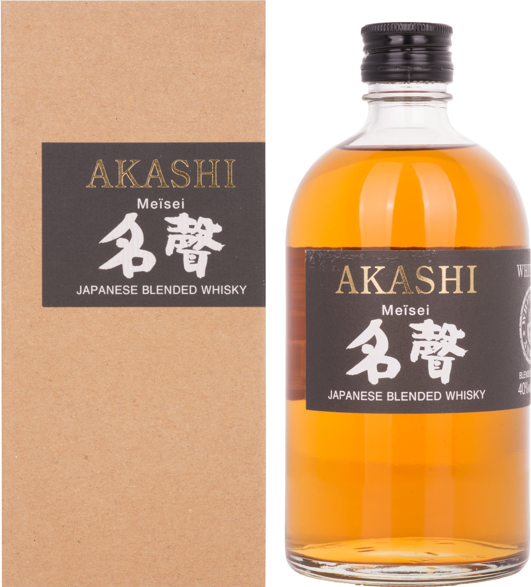 White Oak AKASHI Meïsei Japanese Blended Whisky 40% Vol. 0,5l in Giftbox