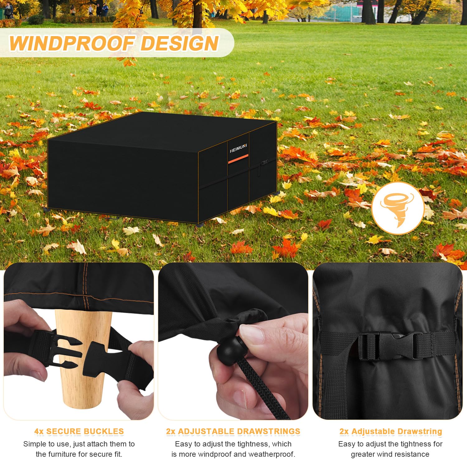 HEIMUNI Garden Furniture Covers Waterproof - Image 3