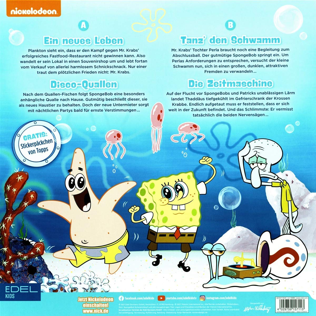 SpongeBob Schwammkopf - Das Original-Hörspiel zur TV-Serie in der Retro-Edition als Picture Vinyl (Limitierte Auflage) [Vinyl LP]