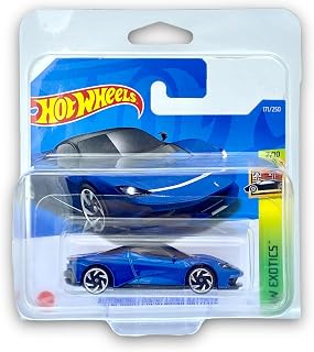 Hot Wheels Automobili Pininfarina Battista (Blue) 2/10 HW Exotics 2022 - 171/250 (Short Card) - COMES IN A KLAS CAR KEEPER PROTECTIVE COLLECTORS CASE - HCX53