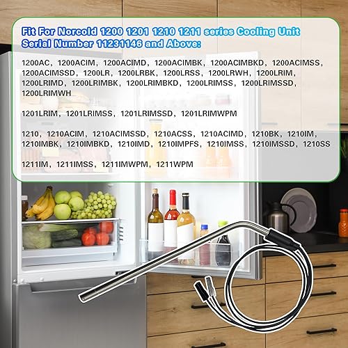 Miniatura 3 de Elemento calefactor de refrigerador 630807 actualizado 120 V CA 225 W para Norcold 1200 1201 1210 1211 serie unidad de refrigeración número de serie