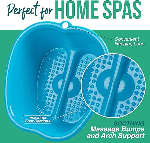 Miniatura 3 de Lavabo de baño para remojar los pies, tamaño grande para remojar los pies, bañera de pedicura y masajeador para tratamiento de spa en casa, callo,