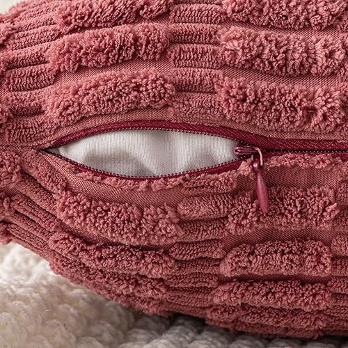 Vista 151 de MIULEE Pack of 2 Orange Corduroy Decorative Pillow Covers 20x20 Inch Soft Boho Striped Throw Pillow Covers Modern Farmhouse Home Decor for Halloween