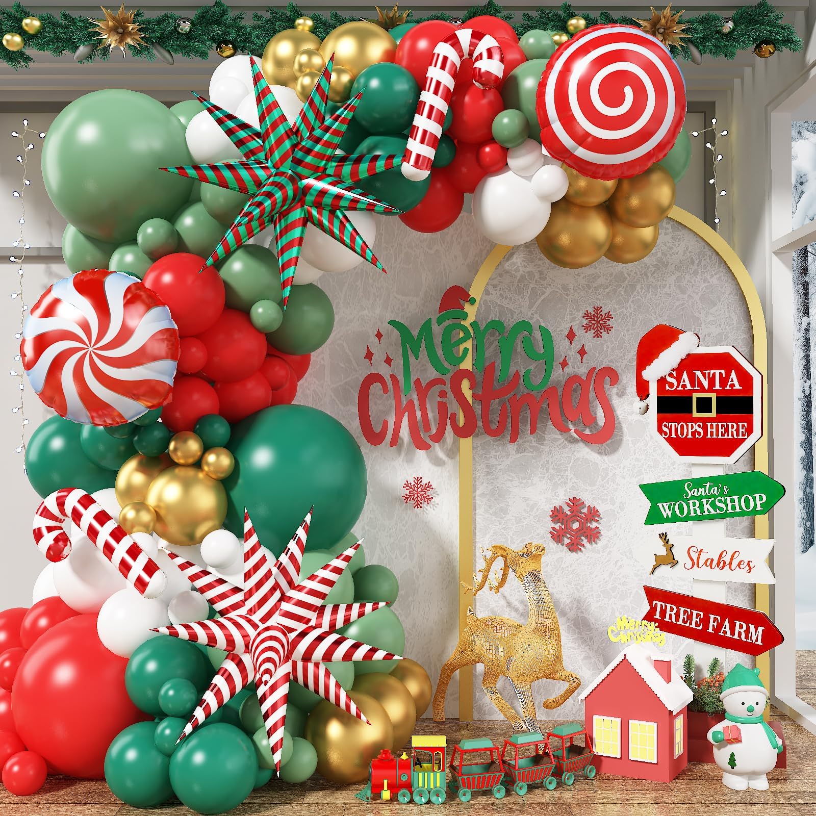Christmas Balloon Arch Kit