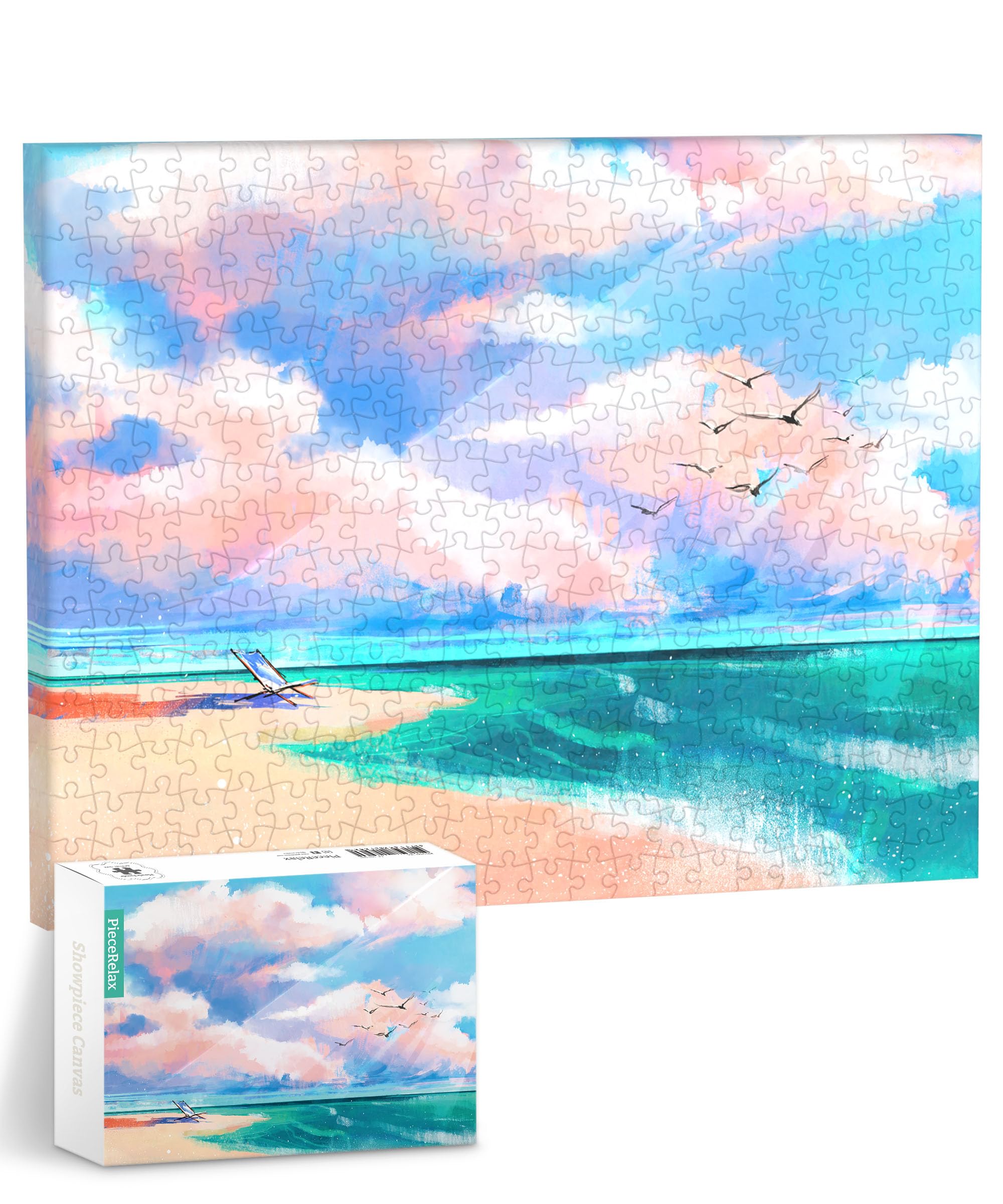Amazon.com: PieceRelax Puzzle Canvas Wall Art 366 Plastic Pieces
