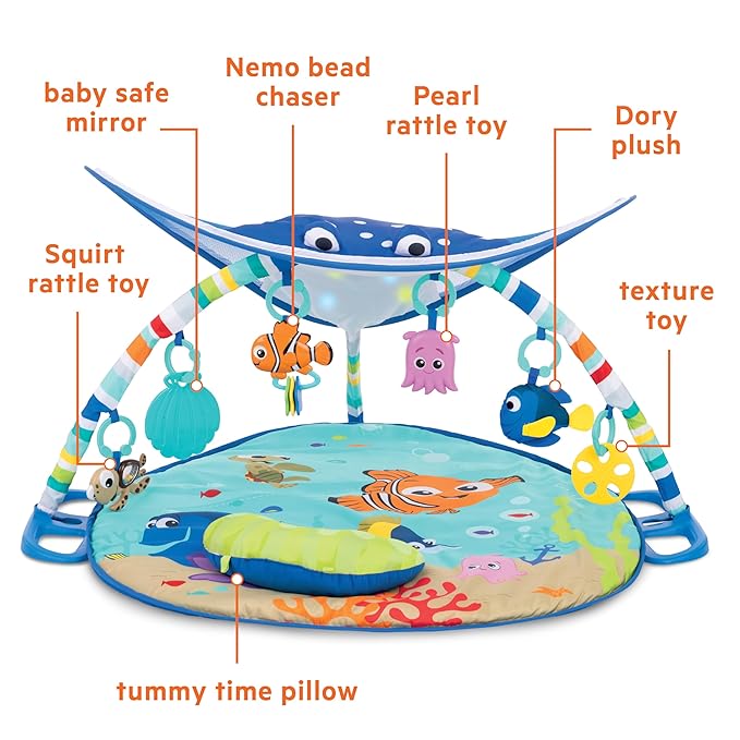Bright Starts Disney Baby Finding Nemo Mr. Ray Gym de Actividades miniatura 5