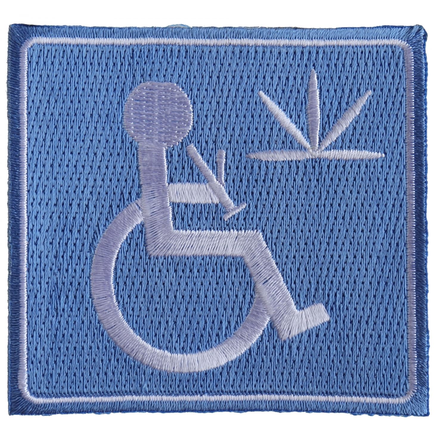 Amazon.com: Handicap Stoner with Bong Patch - 3x3 inch. Embroidered ...