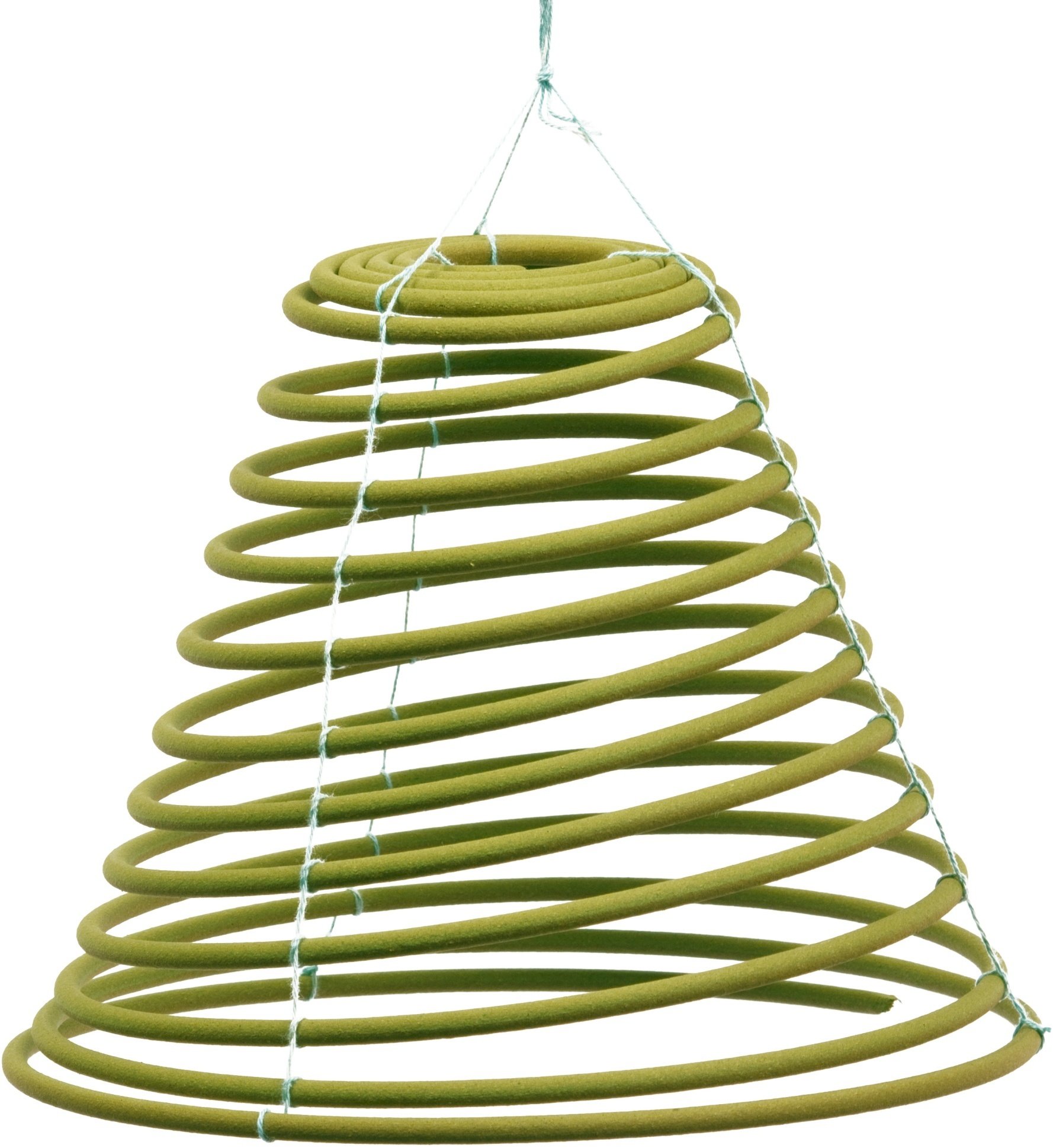 Luxflair 336 Std/14 Tage Räucherspirale mit wohligem Grüner Tee Duft für Draußen, Ø59mm, Alternative zum Räucherstäbchen, Kerze, Gartenfackel, ideal zum Wohlfühlen
