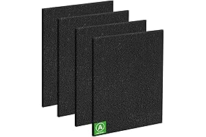 4Pack Small Pre-cut Carbon Filter Compatible with Honeywell HPA300 Series Air Purifier