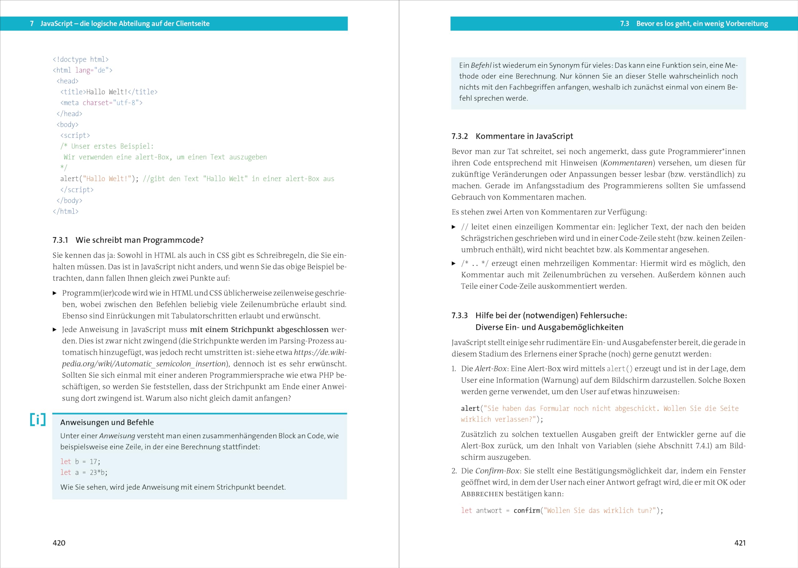 Webseiten programmieren und gestalten: Das umfassende Handbuch für eine rundum gute Ausbildung zum Webseiten-Profi
