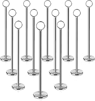 Vista 1 de New Star 12 soportes para números, de mesa. De 12 pulgadas plateado