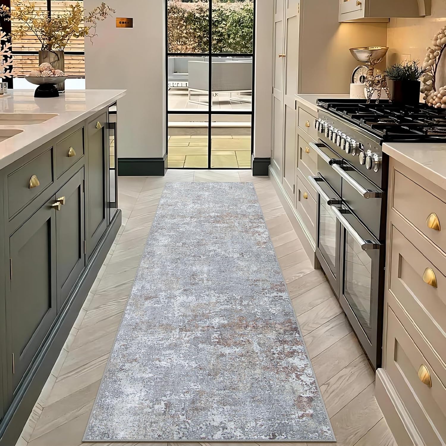 Runner Rug 2'6''x8' Washable Rugs Machine Washable Hallway