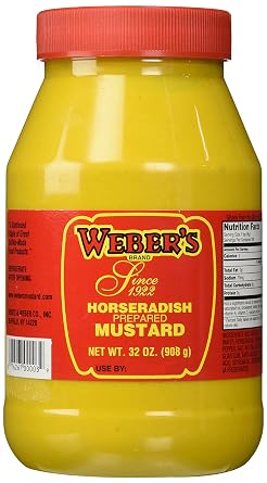 Buffalos Own Webers Brand Original Horseradish Mustard 32oz.