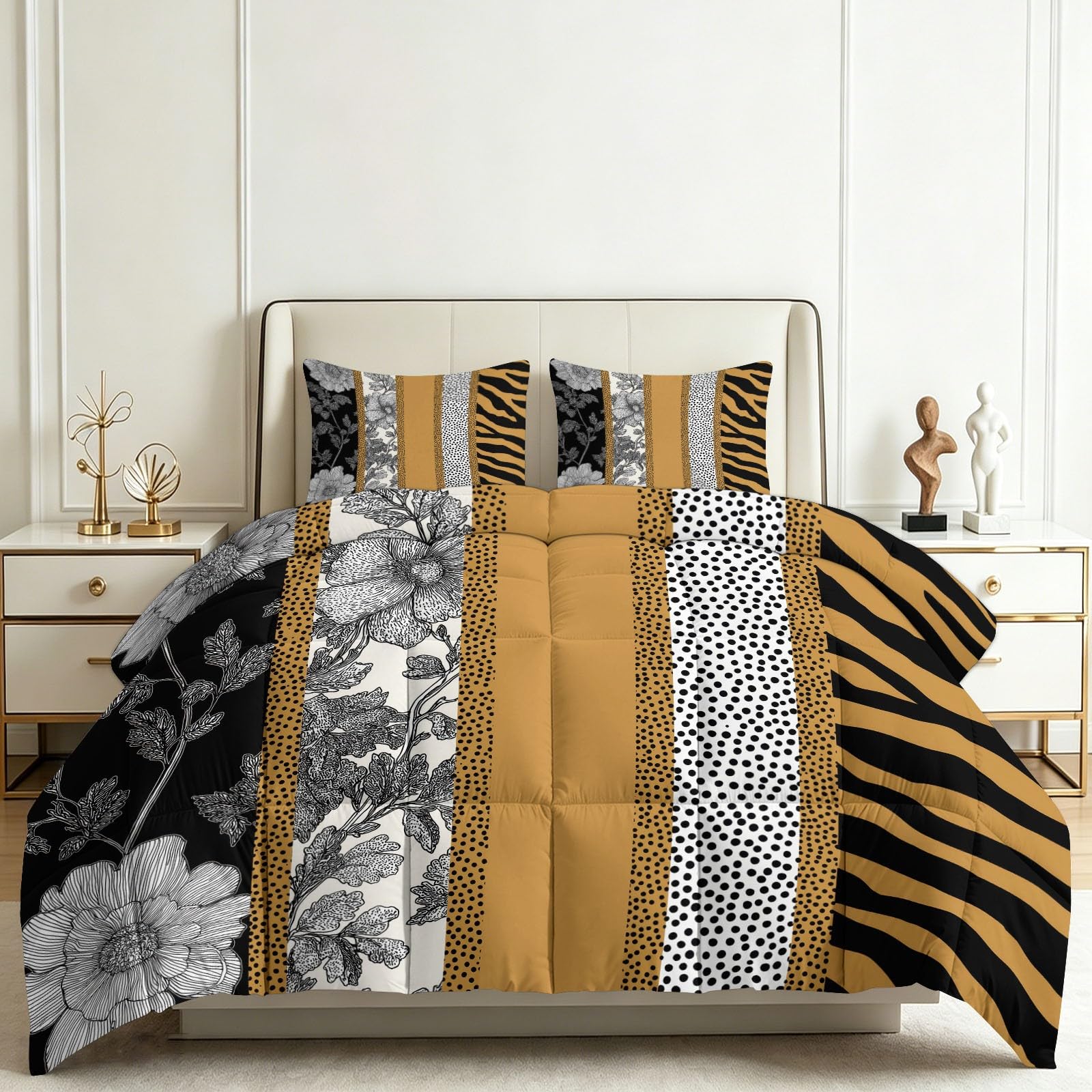Couette douce et confortable 200x200 cm lavable en machine pour lit double