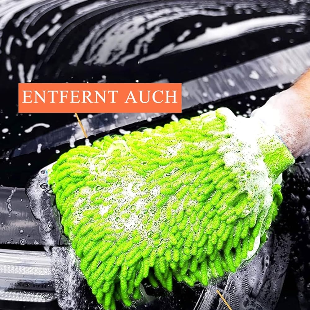 Chenilles Car Wash Mitts Coral Worm Car Wash Cloth Double Sided Car Wash Mitts