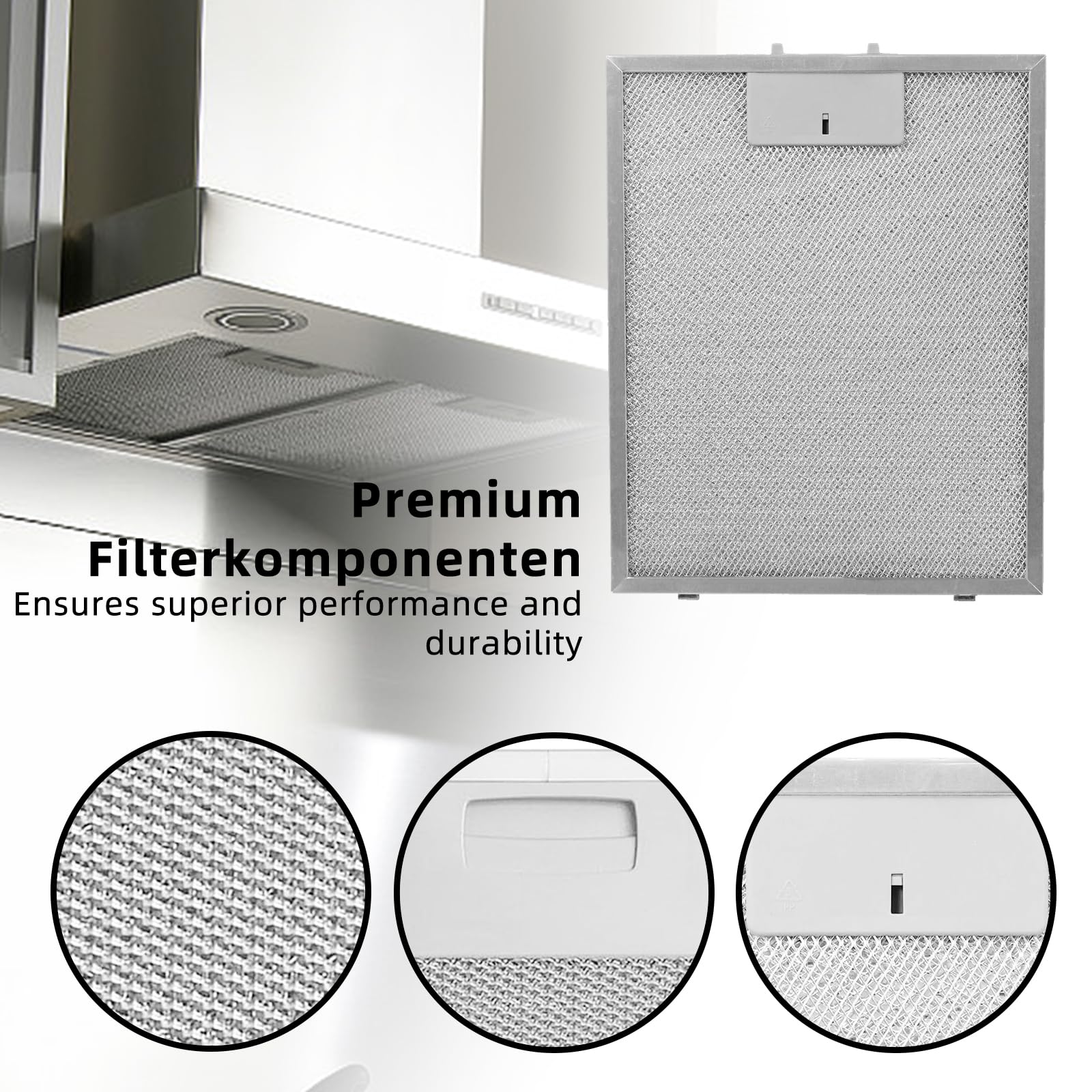 RHF0540 Aluminum Grease Filter For Ducted Range Hood Or Microwave Oven