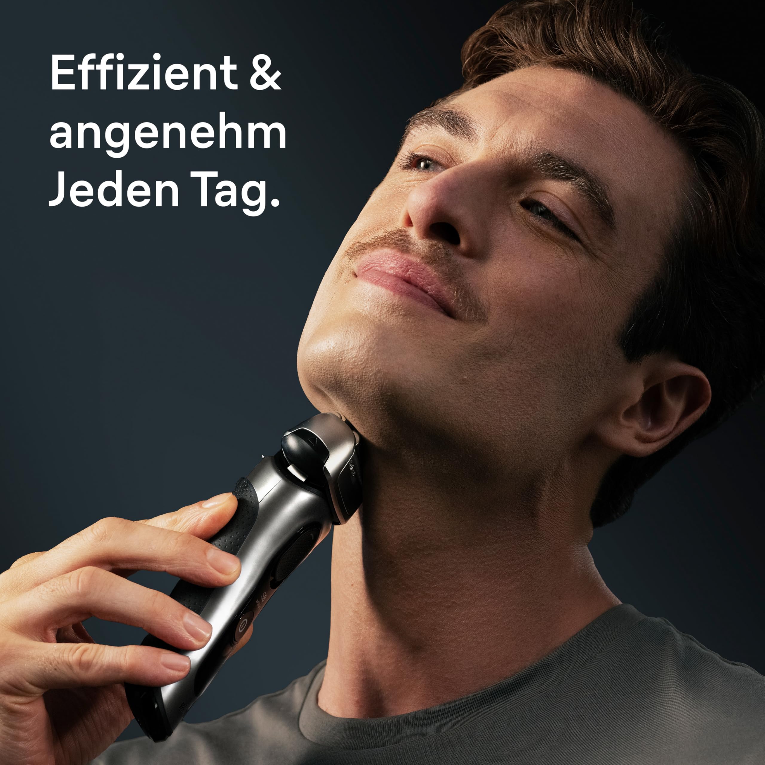 Braun Rasierer Herren Elektrisch Series 8, 8617s, Silber | Elektrorasierer, 4+1 Scherkopfelemente, Barttrimmer, 60 Min. Akku, Wasserdicht, Made in Germany, Inkl. Reiseetui, Ladestation