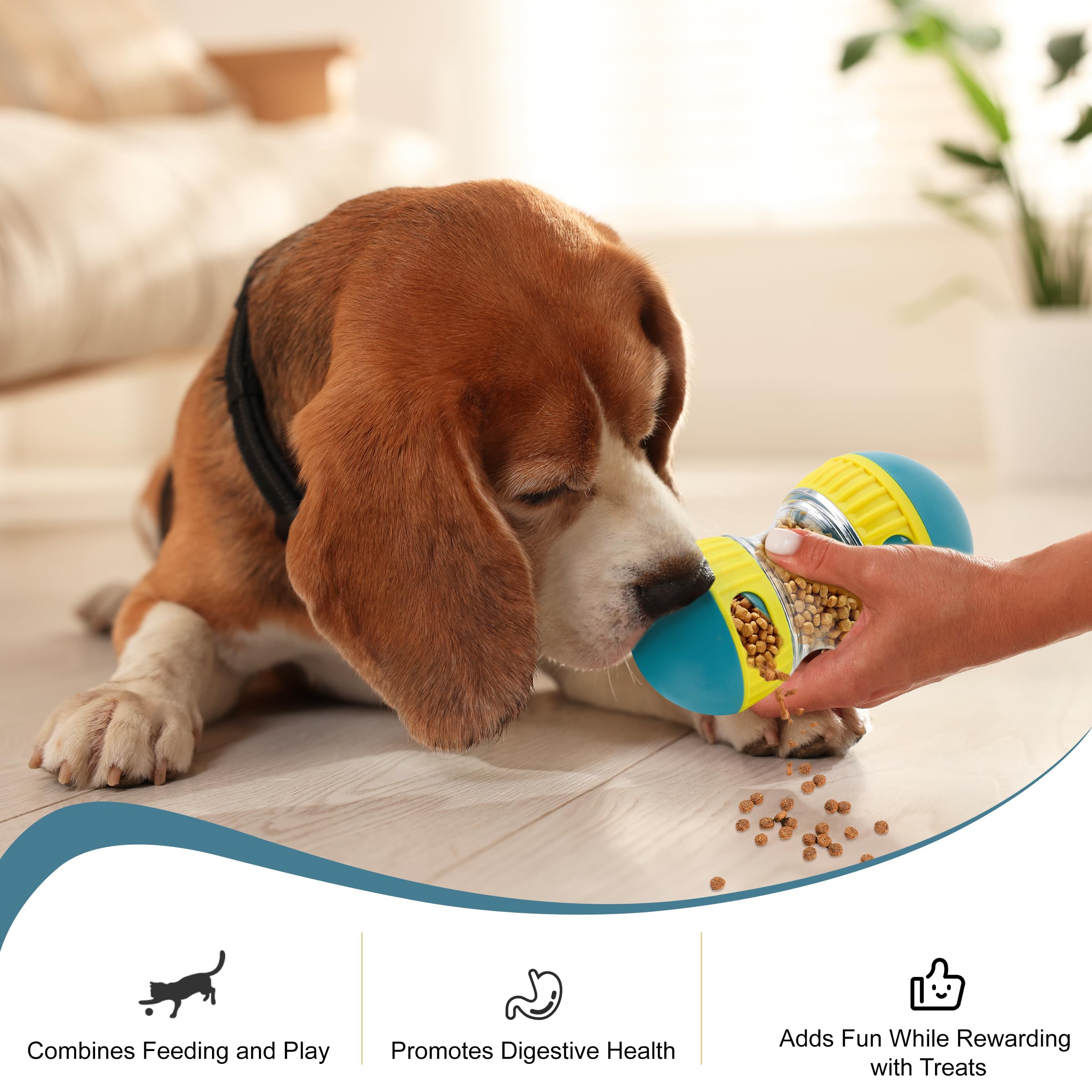 Hundepuzzles, 3 Pack Puzzle-Spielzeug für Hunde zur kognitiven Bereicherung und geistigen Stimulation, Trainingsspielzeug mit sicheren Materialien und verstellbaren Öffnungen, fördert die
