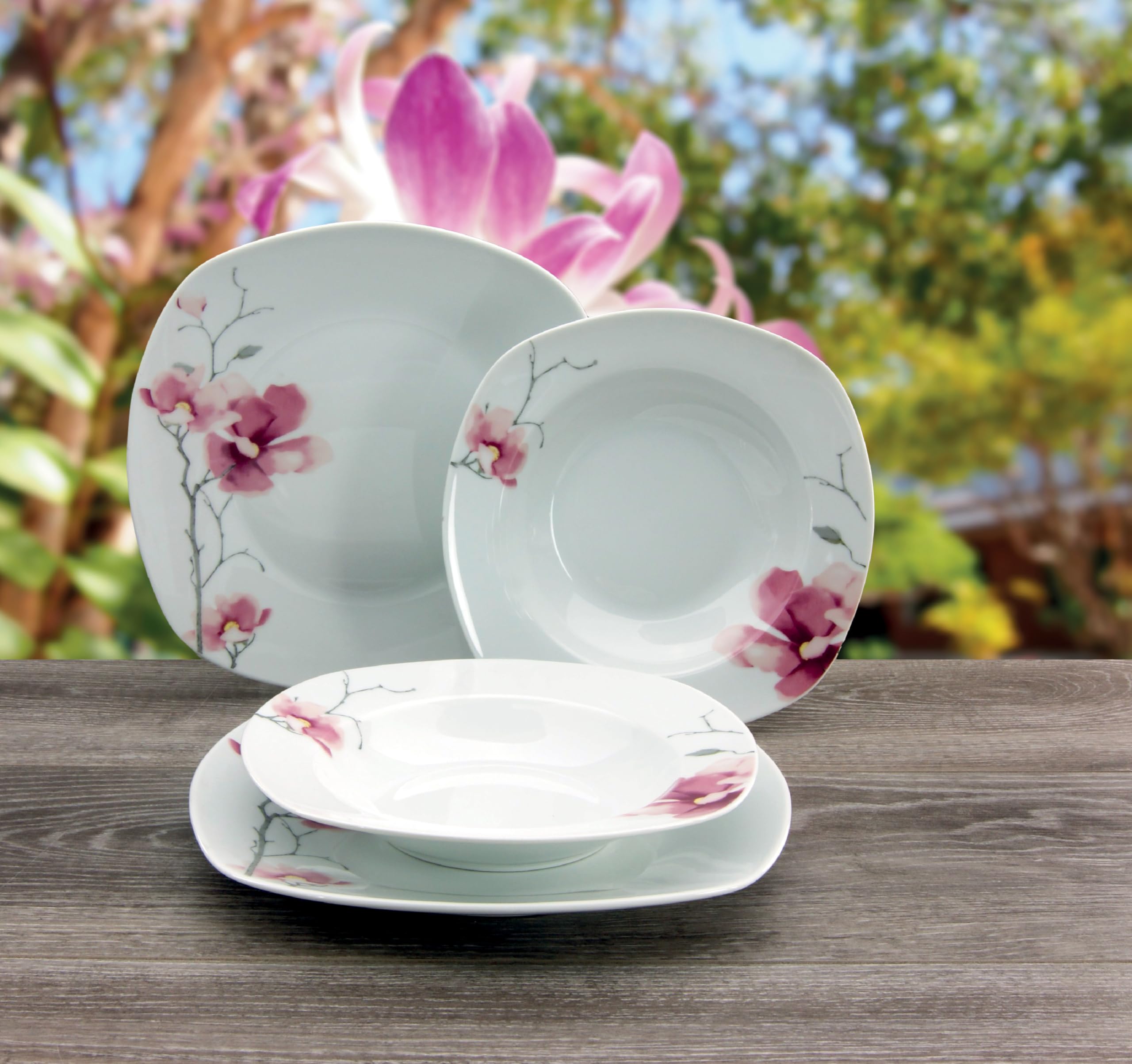 CreaTable 20194" seria Amelie Aiko porcelanowy zestaw zastawy stołowej, wielokolorowe