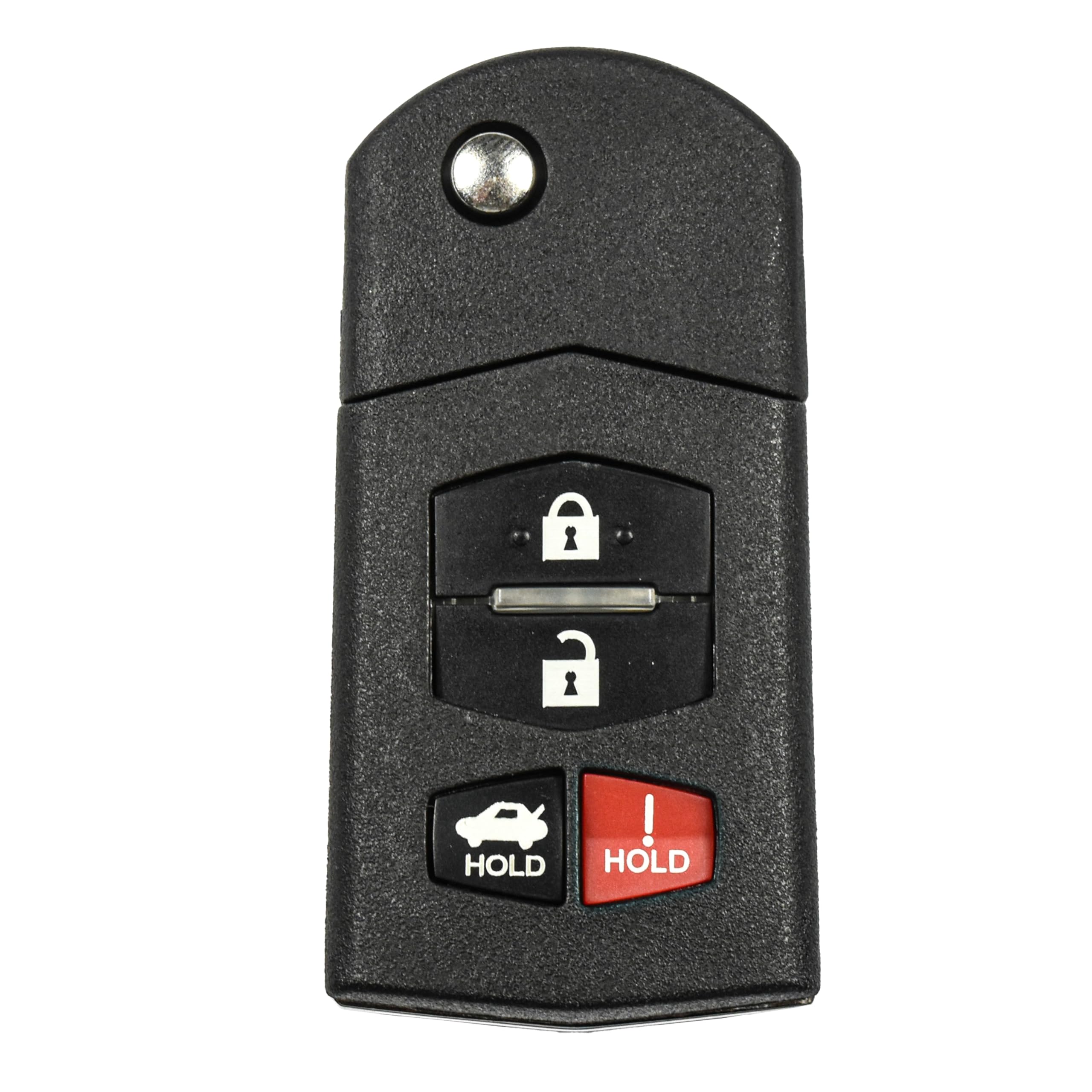 Carcasa plegable para llave Mazda 6 de 4 botones compatible con modelos de 2003 a 2013 8