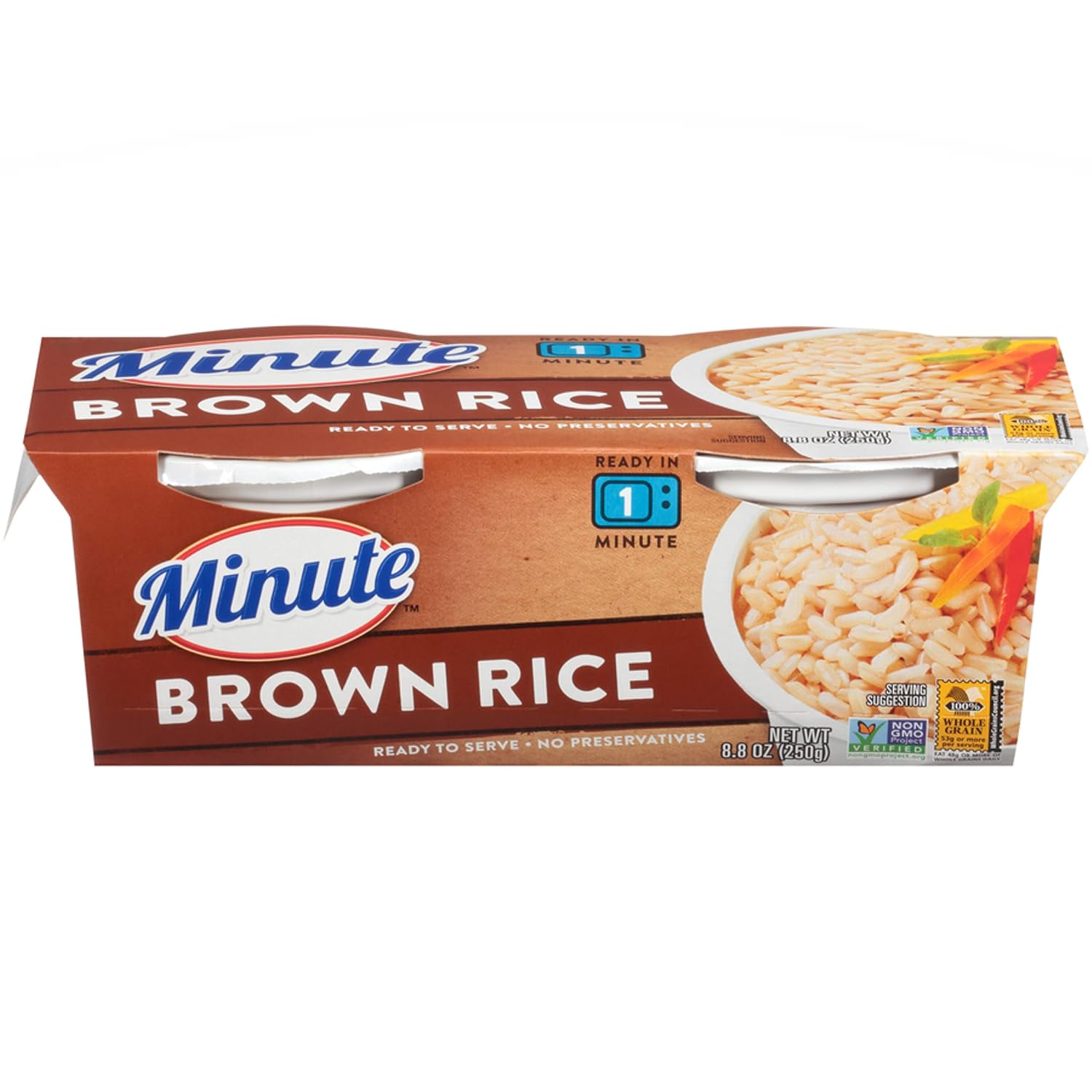Amazon.com: Minute Ready to Serve Brown Rice, Whole Grain, Gluten Free ...