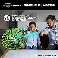 Vista 20 de Force1 Scoot Skeet - Mini dron electrónico de disparo para niños (solo drones), drones de mano para niños, compatible con Scoot Skeet LED Blaster