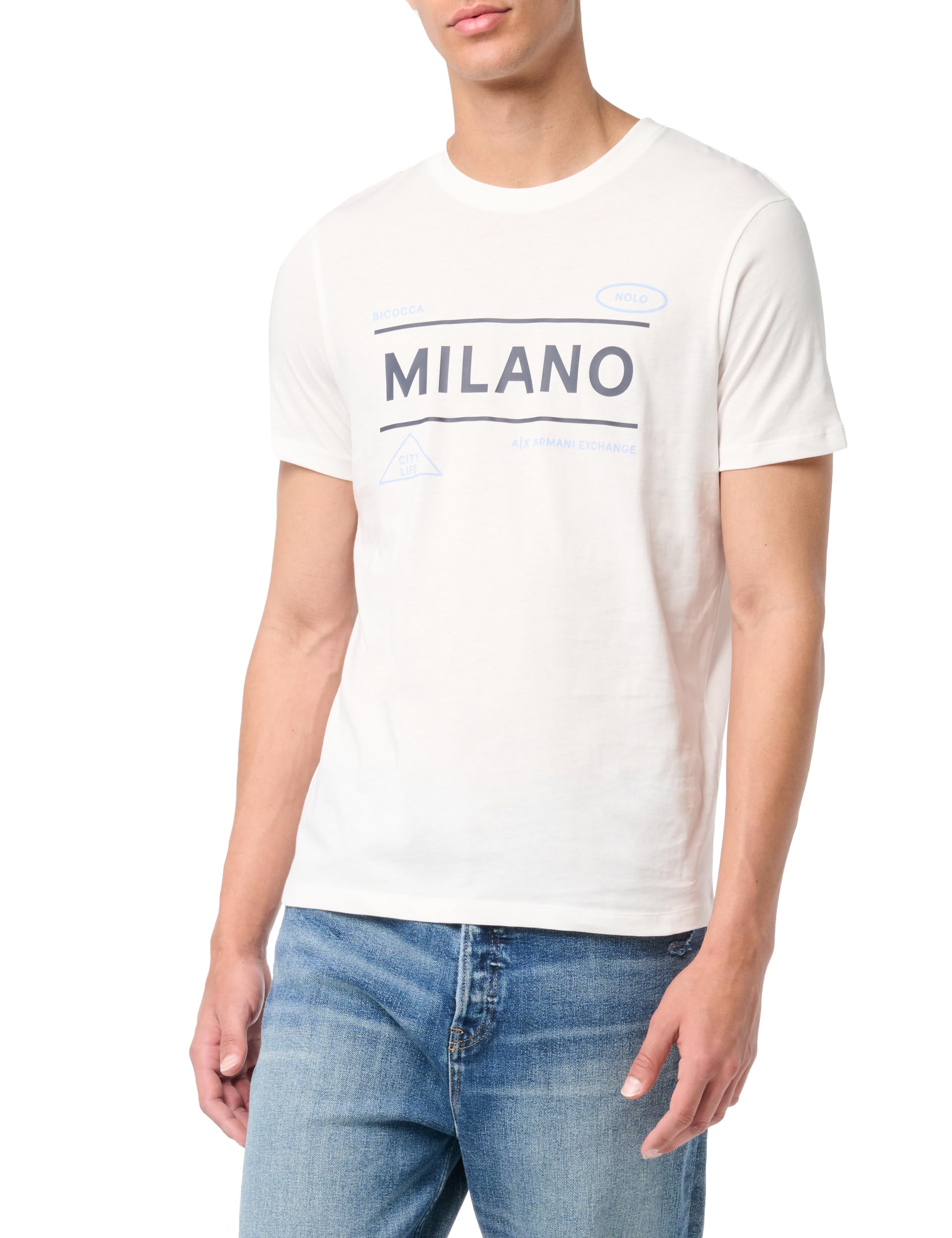 A｜X ARMANI EXCHANGEMen's Slim Fit Cotton Milano Tee