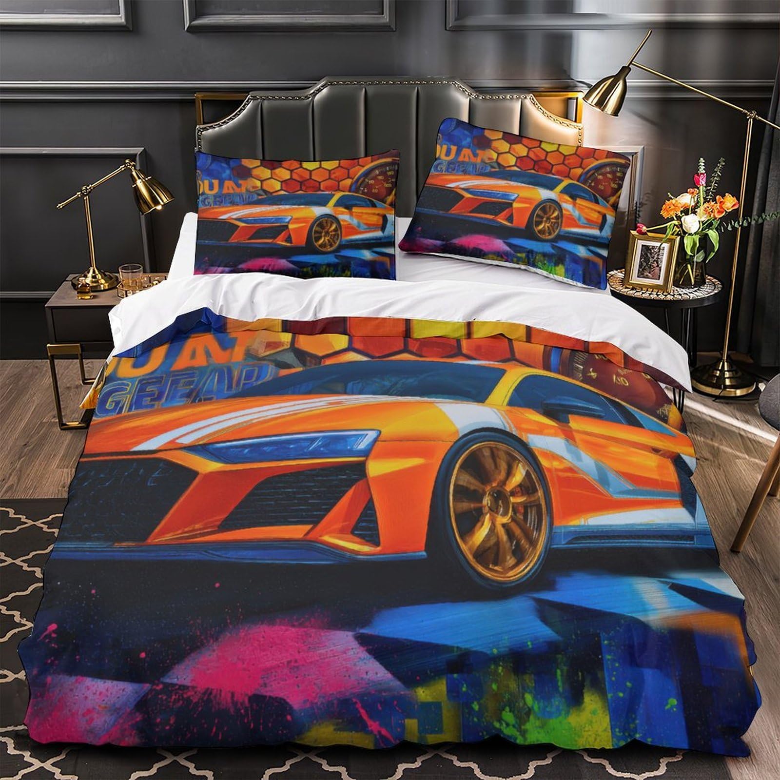 Parure de lit sport ultra douce en microfibre résistante 3D