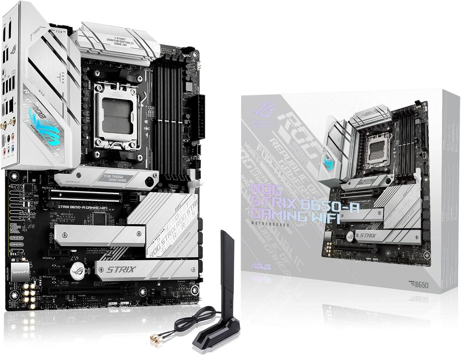 ASUS ROG Strix B650-A Gaming WiFi 6E AM5 (LGA1718) Ryzen 7000 Motherboard(12+2 Power Stages