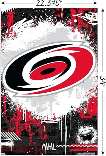 Miniatura 3 de Trends International Póster de pared NHL Carolina Hurricanes - Maximalist Logo 23