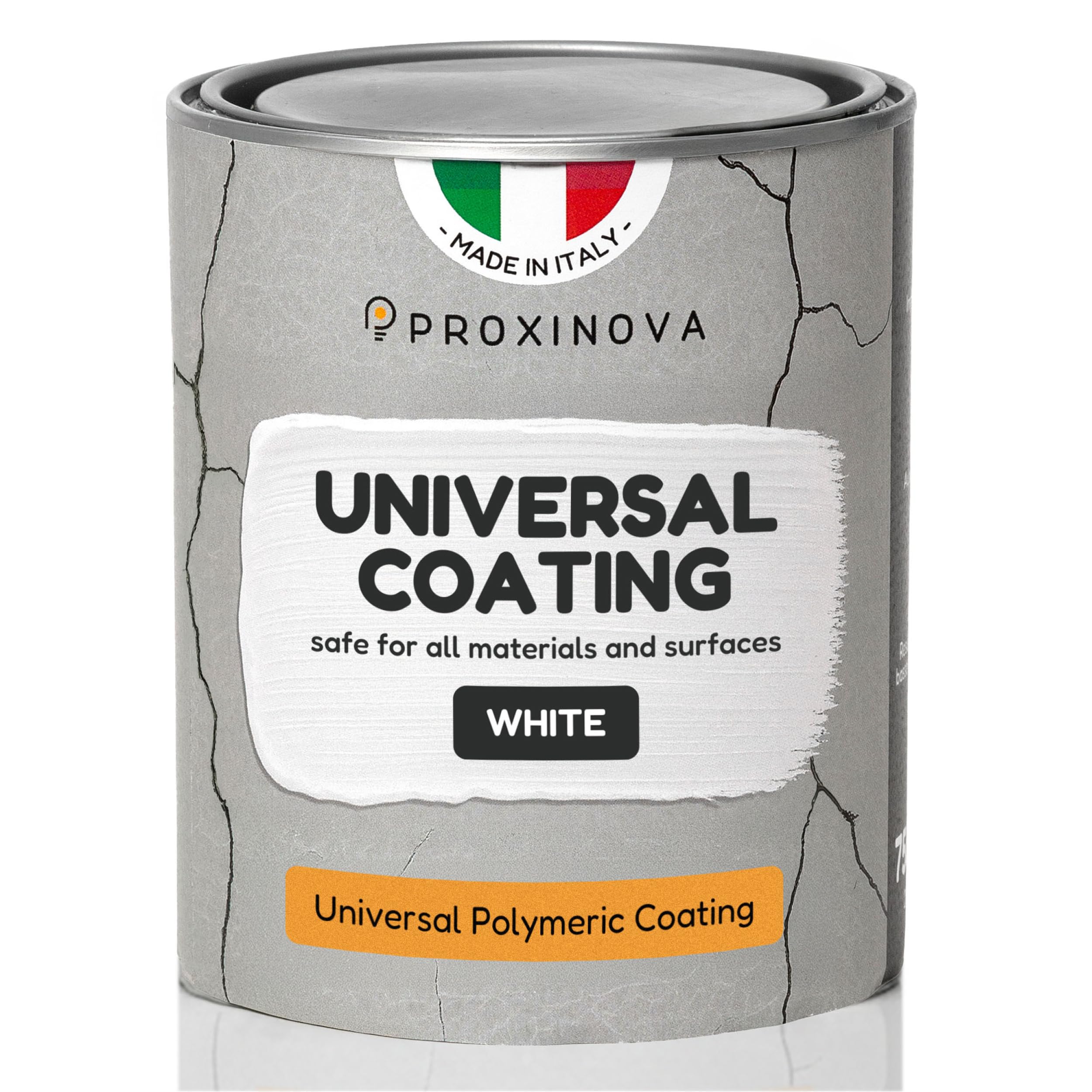 Liquid Waterproof Sheat White PROXINOVA 750 ml – Universal Coating, Ideal for Repairing Leaky Roofs, Chimneys, Gutters, Skylights for Motorhomes and Roof Tiles, UV-Resistant, Durable, Easy to Apply