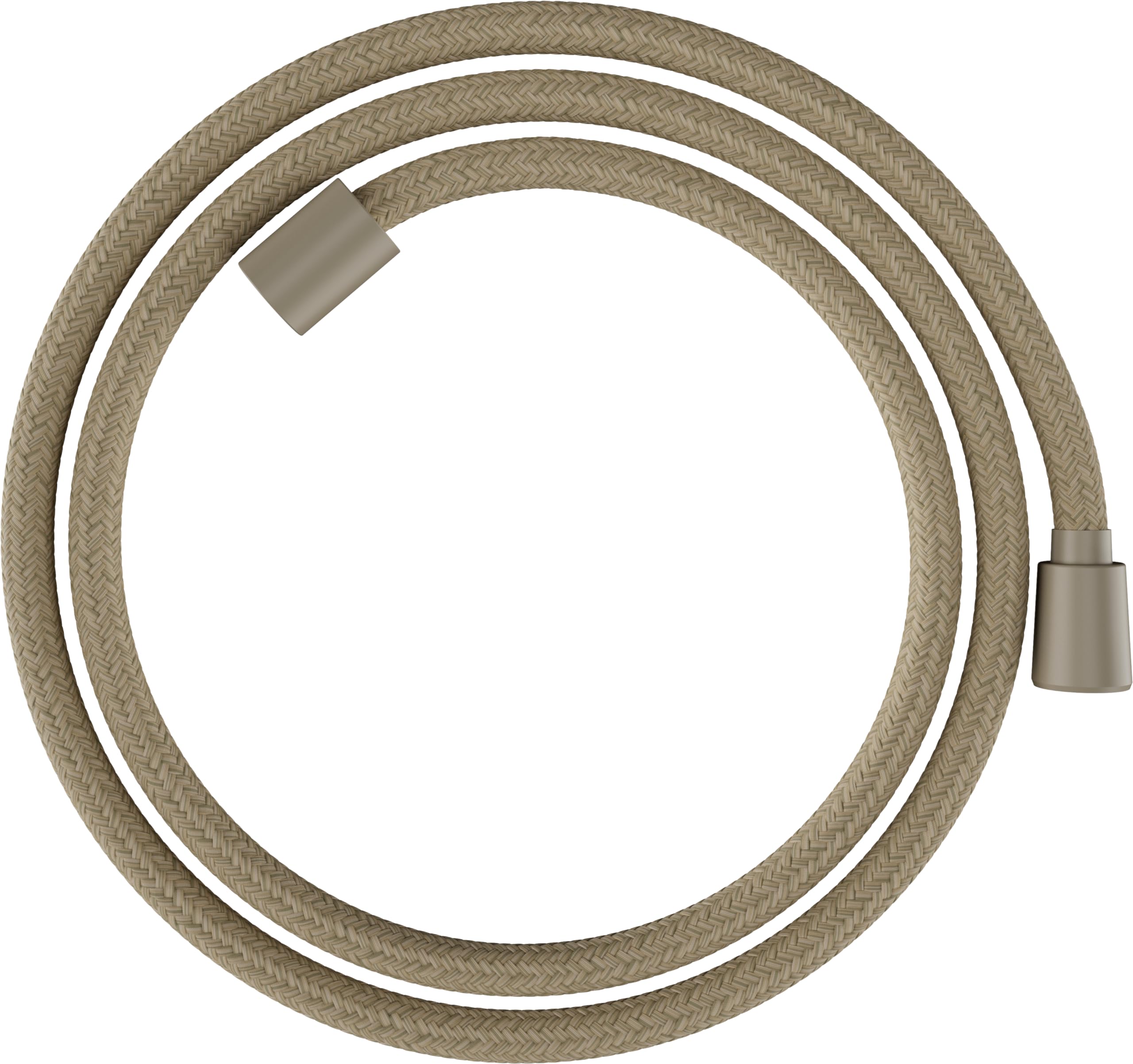 hansgrohe Designflex Planet Edition - universal fit textile shower hose 1,60 m, tangle free, flexible shower head hose anti-kink, incl. sealing rings, sand, 28250210