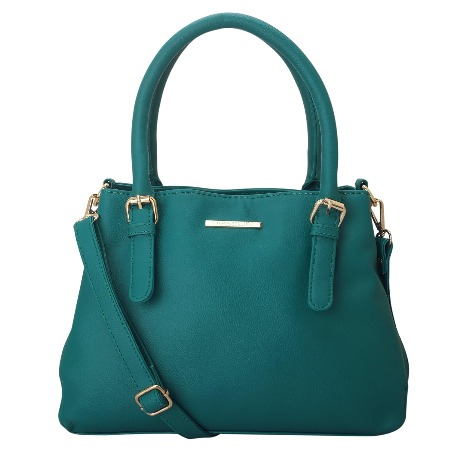 LAPIS O LUPO Women Fashion Vegan Leather Handbags Top Handle Purse With Sling