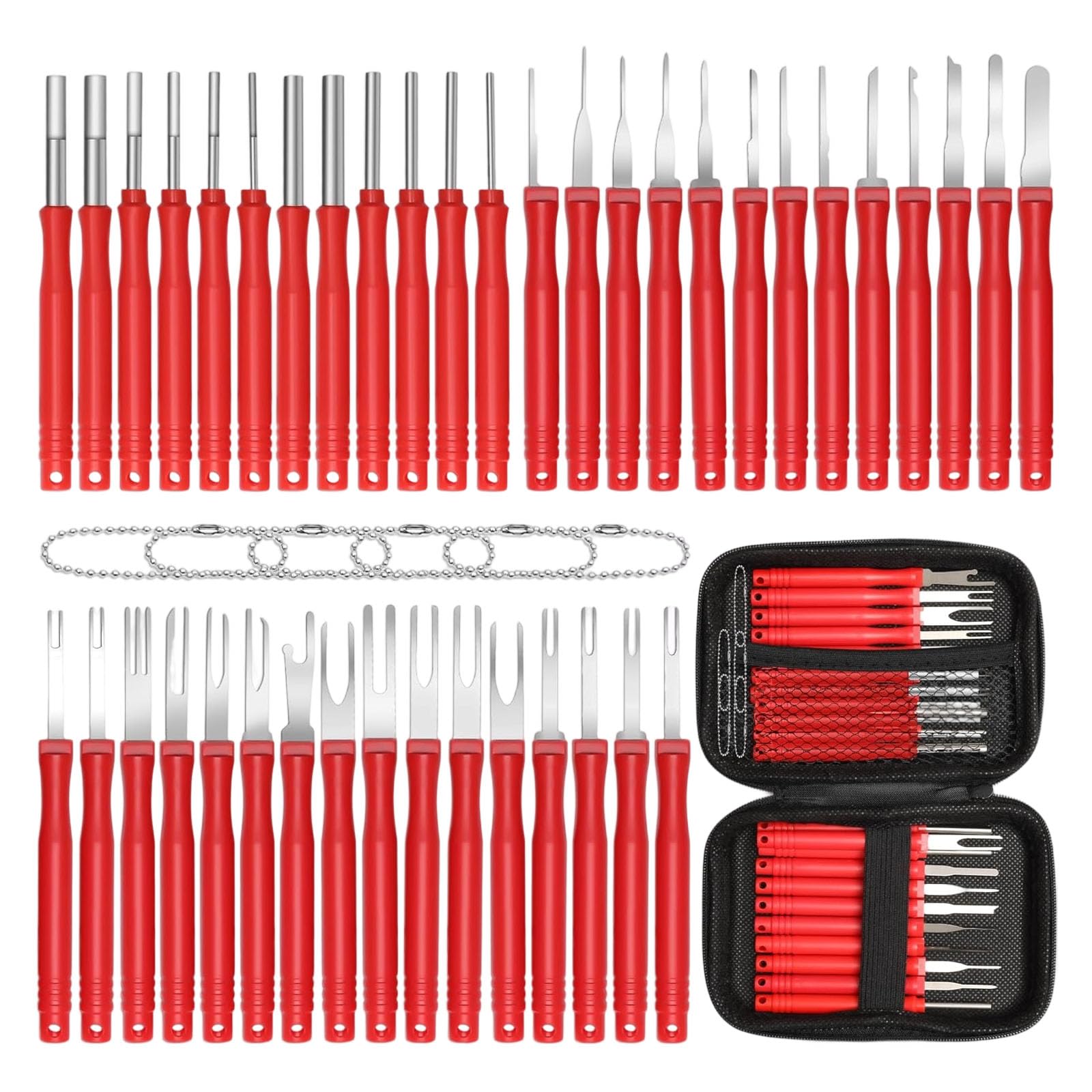 BWANGIAO Professional Automotive Terminals Pin Removal Tool Aircraft Plugs Pin Extractor for Car Connector & Wire Harness Repair