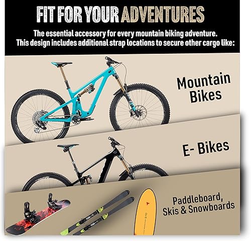 Miniatura 6 de Send It. Almohadilla de bicicleta para portón trasero High Roller V2 - Accesorios de camión para ciclistas de montaña, BMX, Ebikes y más (tamaño