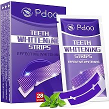 Purple Teeth Whitening Strips - 28 Teeth Whitener Strips 14 Uses | Purple Color-Correcting Gel Technology | Teeth Whitening Kit for Sensitive Teeth | Enamel Safe, Peroxide-Free for a Brighter Smile