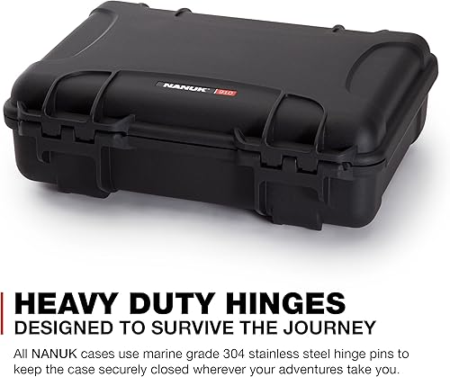 Miniatura 8 de Nanuk 910 Impermeable 2UP Classic Pistol Estuche Duro - Negro