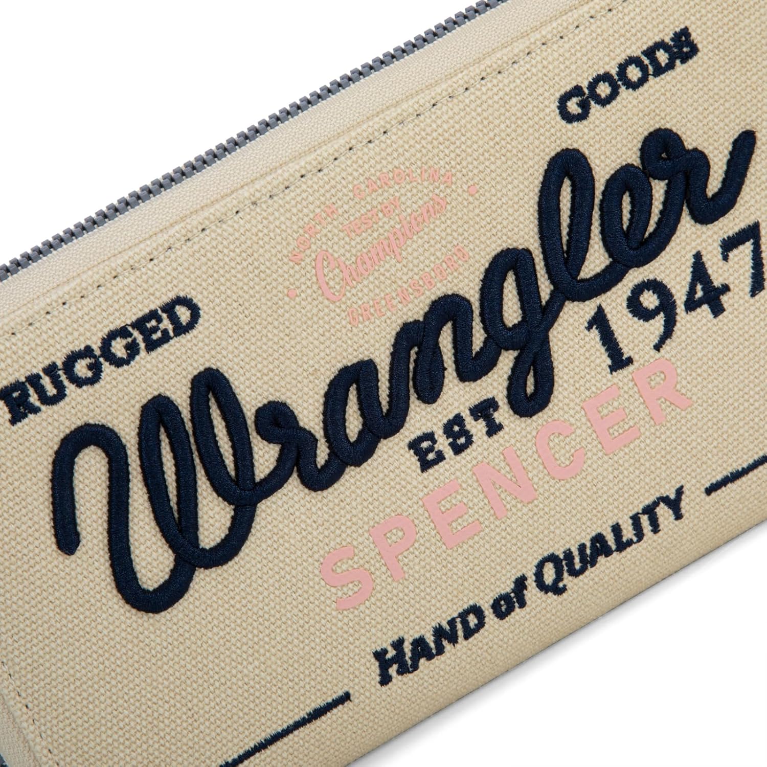 Montana West X Wrangler Wristlet Wallets for Women Classic Retro Wallet Purse Bifold Credit Card Wallets for Women Oversized Logo Clutch Wristlet - Image 5