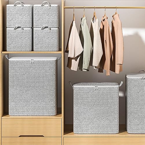 Miniatura 3 de Serie de bolsas de almacenamiento de ropa para el hogar con cremallera bidireccional - Caja de almacenamiento de clasificación de armario de