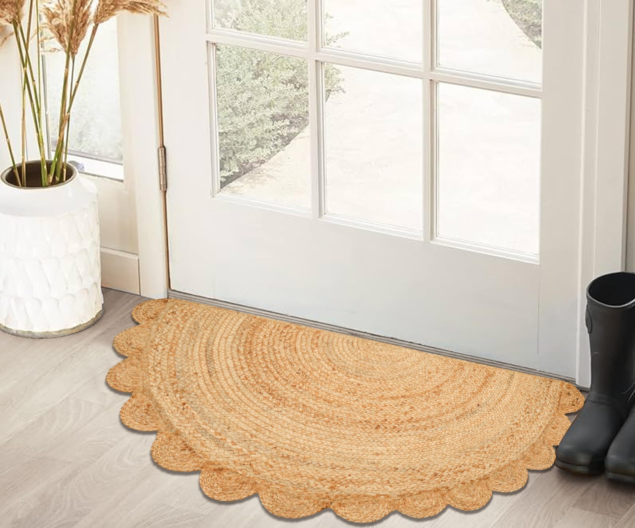 Amazon.com: Savi Home Half Hand Woven Area Rug Braided Jute
