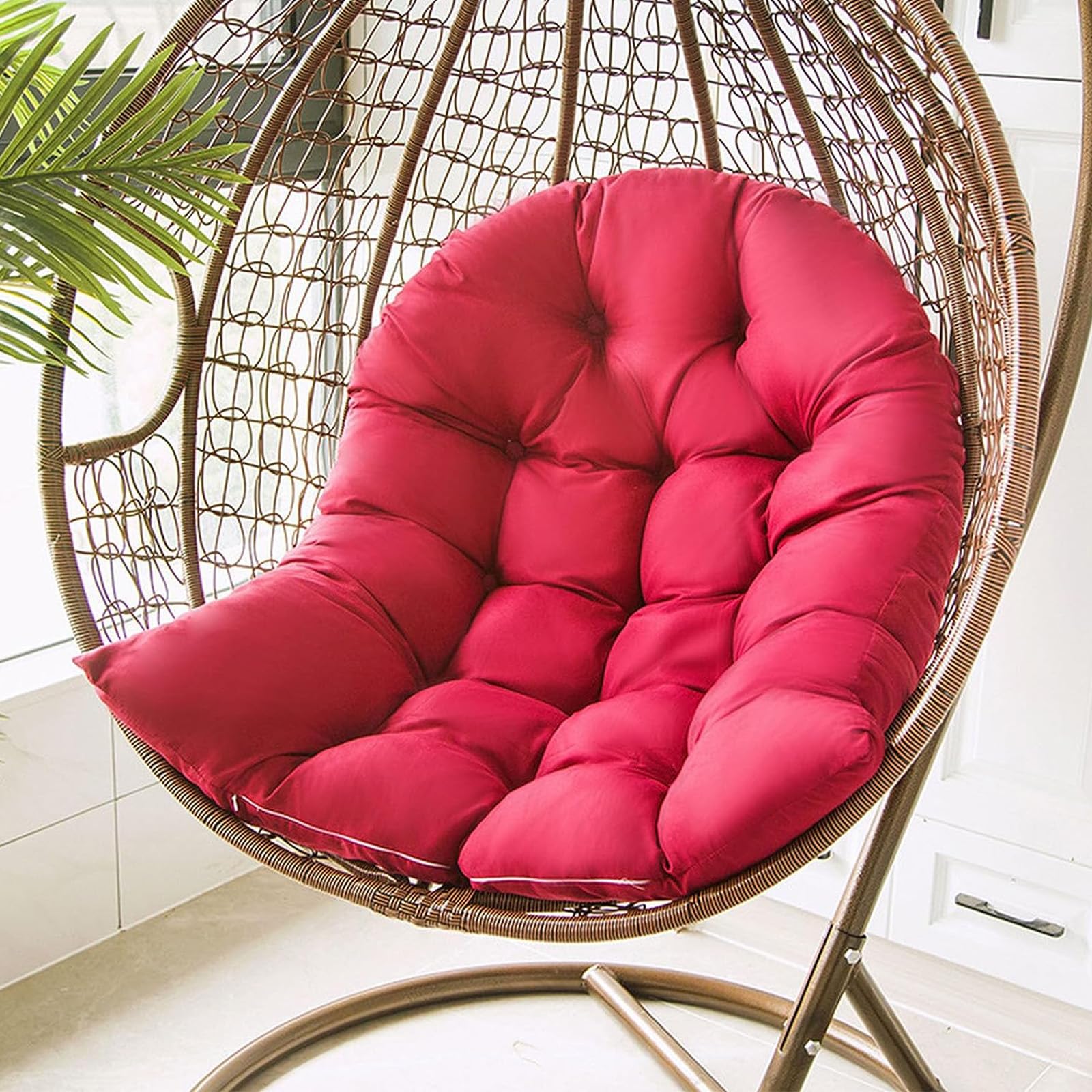 Coussin pour panier suspendu épais lavable en machine de terrasse